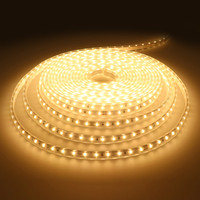 Dimmable LED Strip lights of 10m - 3000K Warm white - 60 LEDs/m - IP65 waterproof for indoor en outdoor - Plug & Play - SMD 2835 - Flex60 Series - LED Tape lights