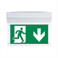 LED Noodverlichting met accu opbouwarmatuur 2 Watt 6000K Samsung Incl. pictogram met vluchtwegaanduiding