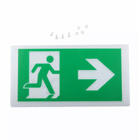 LED Noodverlichting met accu opbouwarmatuur 2 Watt 6000K Samsung Incl. pictogram met vluchtwegaanduiding