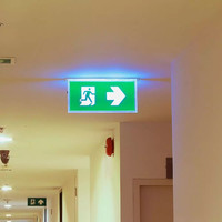 LED Noodverlichting met accu inbouwarmatuur 2 Watt 6000K Samsung Incl. pictogram met vluchtwegaanduiding