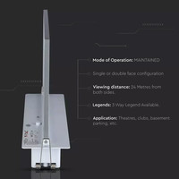 LED Noodverlichting met accu inbouwarmatuur 2 Watt 6000K Samsung Incl. pictogram met vluchtwegaanduiding