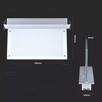 LED Noodverlichting met accu inbouwarmatuur 2 Watt 6000K Samsung Incl. pictogram met vluchtwegaanduiding