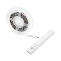 LED Streifen 1 Meter 2,4 Watt 2700K auf Batterie mit Bewegungssensor geeignet als Treppenbeleuchtung