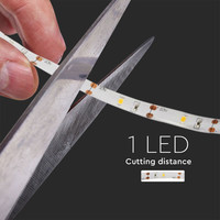 LED Strip 1 meter 2.4 Watt 2700K op batterij met bewegingssensor geschikt als trapverlichting