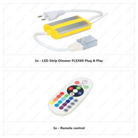 LED Lichtschlauch RF Dimmer RGB Plug & Play inkl. Fernbedienung Flex60 Series