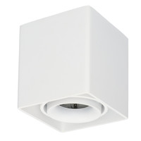 Dimmable LED surface mounted ceiling spotlight Esto GU10 White IP20 tiltable