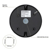 Dimmable LED surface mounted ceiling spotlight Ray Black IP20 tiltable excl. light source