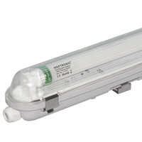 LED T8 TL Armatuur IP65 60 cm 6000K 9W 1440lm 160lm/W incl. flikkervrije LED buis Koppelbaar