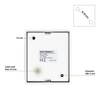 Denver LED Wandlamp - Up & Down - 6 Watt - Dimbaar - IP54 waterdicht voor buiten - 3000K Warm wit - Wit - Voor woonkamers, badkamers, gevels, slaapkamers, hallen en binnenruimtes