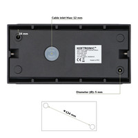 LED Wall light Toledo black 6 Watt 3000K Up & Down light IP54 splash-proof 3 years warranty