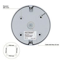 Dimmbare LED Deckenaufbaustrahler Ray 2700K Inkl. GU10 Grau IP20 Schwenkbar