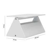 Toledo kantelbare LED wandlamp - 3000K warm wit - 6 Watt - Up & down light - IP54 voor binnen en buiten - Moderne muurlamp - Tweezijdig - Wit