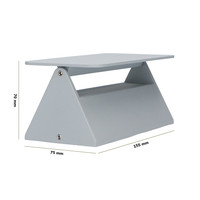 Toledo kantelbare LED wandlamp - 3000K warm wit - 6 Watt - Up & down light - IP54 voor binnen en buiten - Moderne muurlamp - Tweezijdig - Grijs