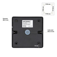 Dimmable LED surface mounted ceiling spotlight Esto GU10 Black IP20 tiltable