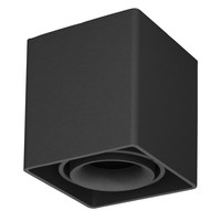 Dimbare LED opbouw plafondspot Esto GU10 Zwart IP20 kantelbaar excl. lichtbron
