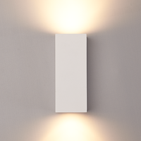 Dimmable LED wall light Selma White IP44 double-sided incl. 2x5 Watt 2700K GU10 spots