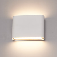Dallas S dimmbare LED-Wandleuchte - 3000K warmweiß - 6 Watt - Up & Down Licht - IP54 für innen und außen - Doppelseitige Wandleuchte - Weiß