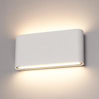 Dimbare LED Wandlamp Dallas M wit 12 Watt 3000K tweezijdig oplichtend IP54 spatwaterbestendig 3 jaar garantie