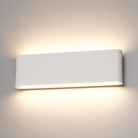 Dallas XL dimbare LED wandlamp - 3000K warm wit - 24 Watt - Up & down light - IP54 voor binnen en buiten - Tweezijdige muurlamp - Wit
