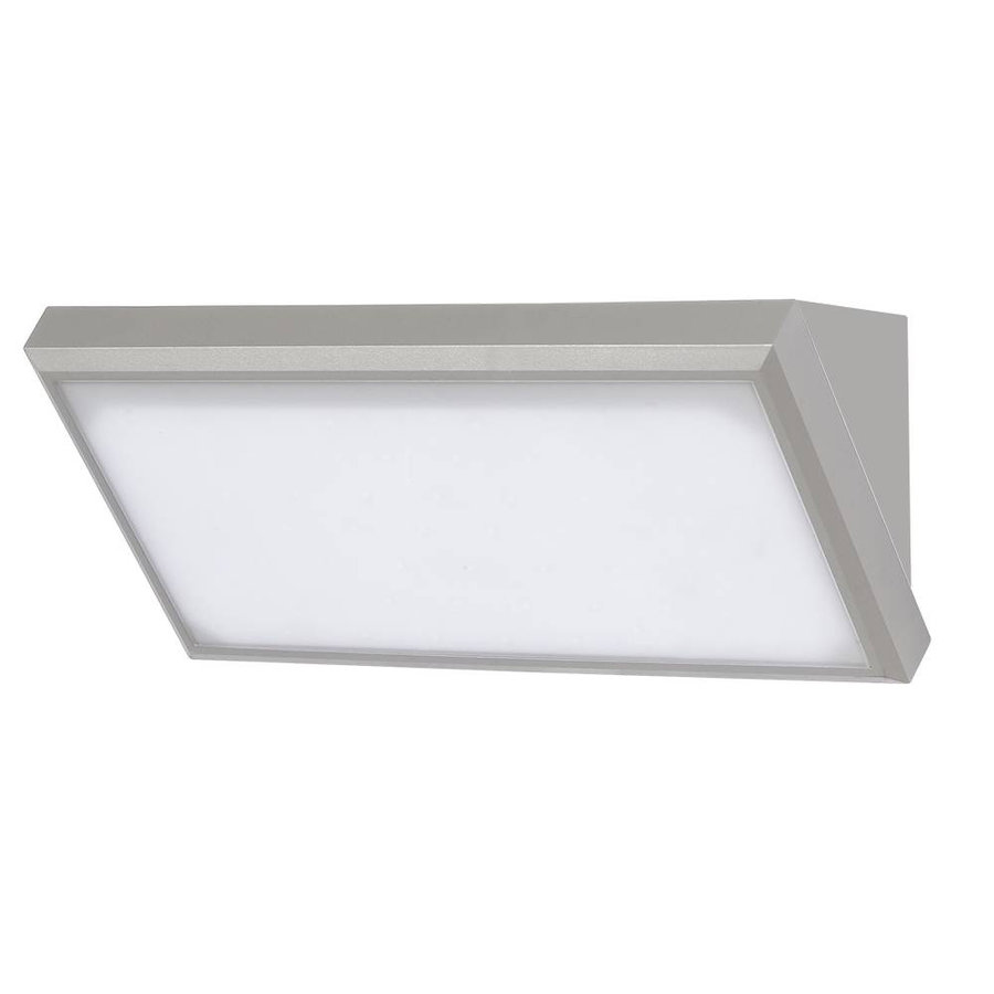 Moderne LED Wand Buitenlamp 12W 1250lm warm wit IP65 kleur grijs