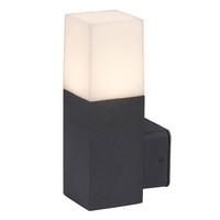 Wandlamp GU10 Vierkant Zwart Aluminium IP54
