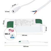 LED Panel - 30x120 cm - 36 Watt - 4500lm (125lm/W) - 4000K - Flicker-free - 5 year warranty