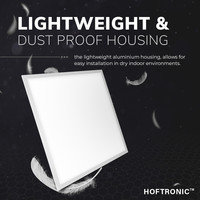 2x LED Panel - 62x62 cm - 40 Watt - 4400lm (110lm/W) - 4000K Flicker-free - 5 year warranty