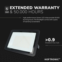 LED-Fluter 300 Watt 6400K Osram IP65 ersetzt 2500 Watt 5 Jahre Garantie