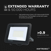 LED Floodlight 50 Watt 4000K Osram IP65 replaces 450 Watt 5 year warranty