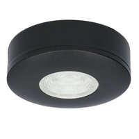 LED Opbouwspot Pavo - Zwart - 3 Watt - 2700K - 260lm - Ø69 mm - Zeer dun 23mm