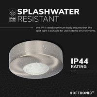LED-Downlight Pavo - RVS - 3 Watt - 2700K - 260lm - Ø69 mm - Sehr dünn 23mm