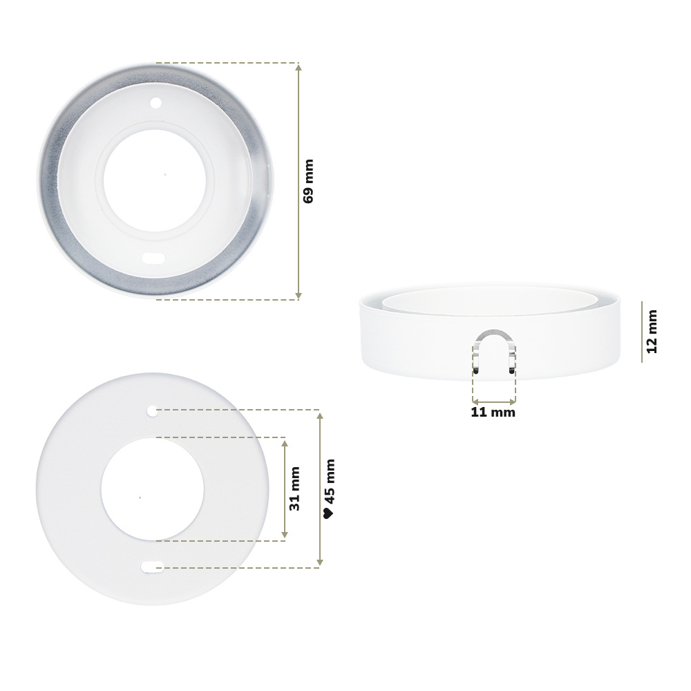 Pavo Montageframe wit afbeelding