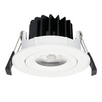 Set van 6 LED Inbouwspots Salerno wit 8 Watt 2700K IP44 kantelbaar