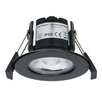 3x Nola dimmbare LED-Inbaustrahlern - Schwarz - 5 Watt - 2700K warmes Licht - IP65 für den Innen- und Außenbereich