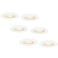 6x Nola dimmbare LED-Inbaustrahlern - Weiß - 5 Watt - 2700K warmes Licht - IP65 für den Innen- und Außenbereich