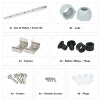 F03 IP66 LED Armatuur 150 cm 60W 7800lm - koppelbaar - Lichtkleur instelbaar - Vermogen instelbaar