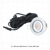 Sienna LED recessed spot 3 Watt - 12 Volt - 2700K - IP44 - Tiltable