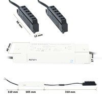 Complete set 16x3W dimmable LED porch lights Navarra IP44