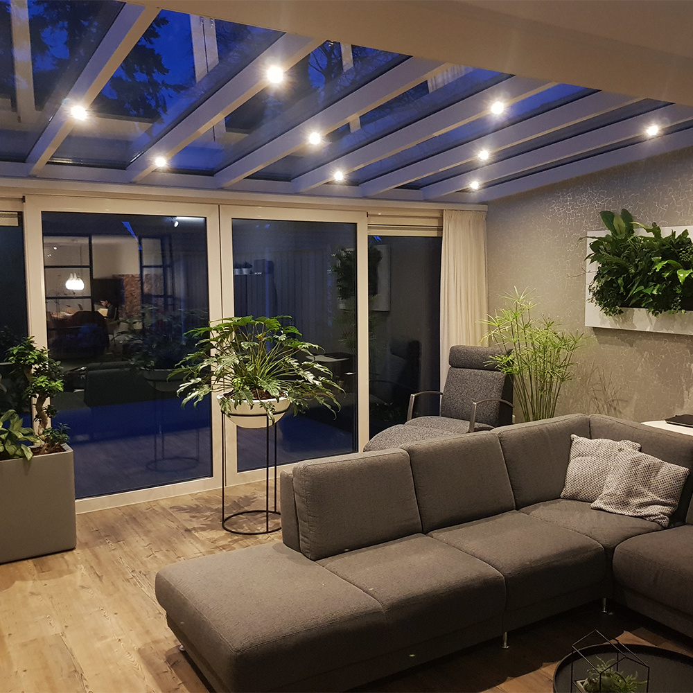 Complete set 4x3W dimbare LED in/opbouwspots Navarra IP44