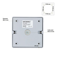 Dimmbare LED Deckenanbaustrahler Esto 6000K GU10 Grau IP20 Schwenkbar