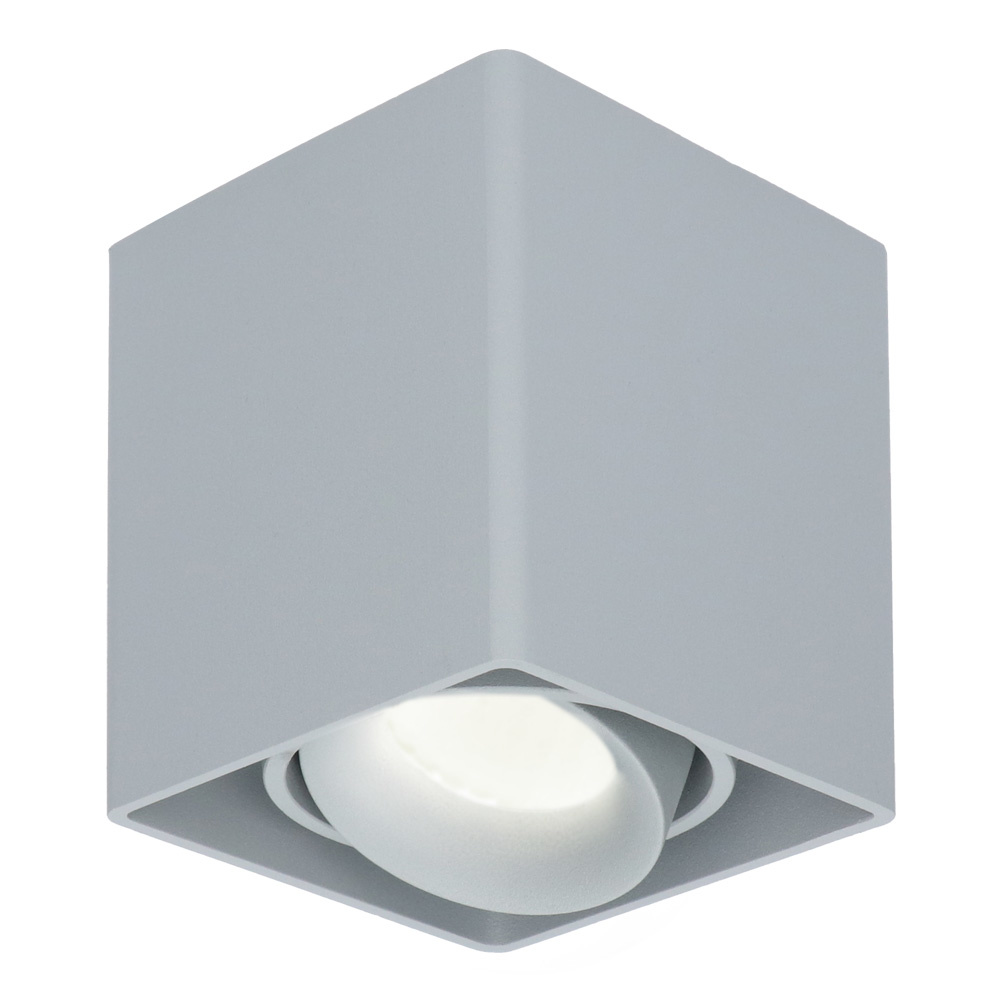 HOFTRONIC™ Dimbare LED Opbouwspot plafond Esto Grijs incl. GU10 spot 5W 4000K IP20 kantelbaar