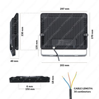LED Floodlight 150 Watt 4000K Osram IP65 replaces 1350 Watt 5 year warranty V2