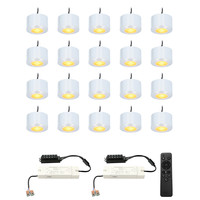 Complete set 20x3W dimmable LED porch lights Navarra IP44