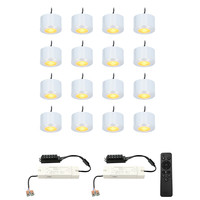 Complete set 16x3W dimmable LED porch lights Navarra IP44