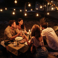 8m LED Prikkabel - String Light - 10 Milky LEDs - 3000K Warm wit - IP44 Lichtsnoer buiten