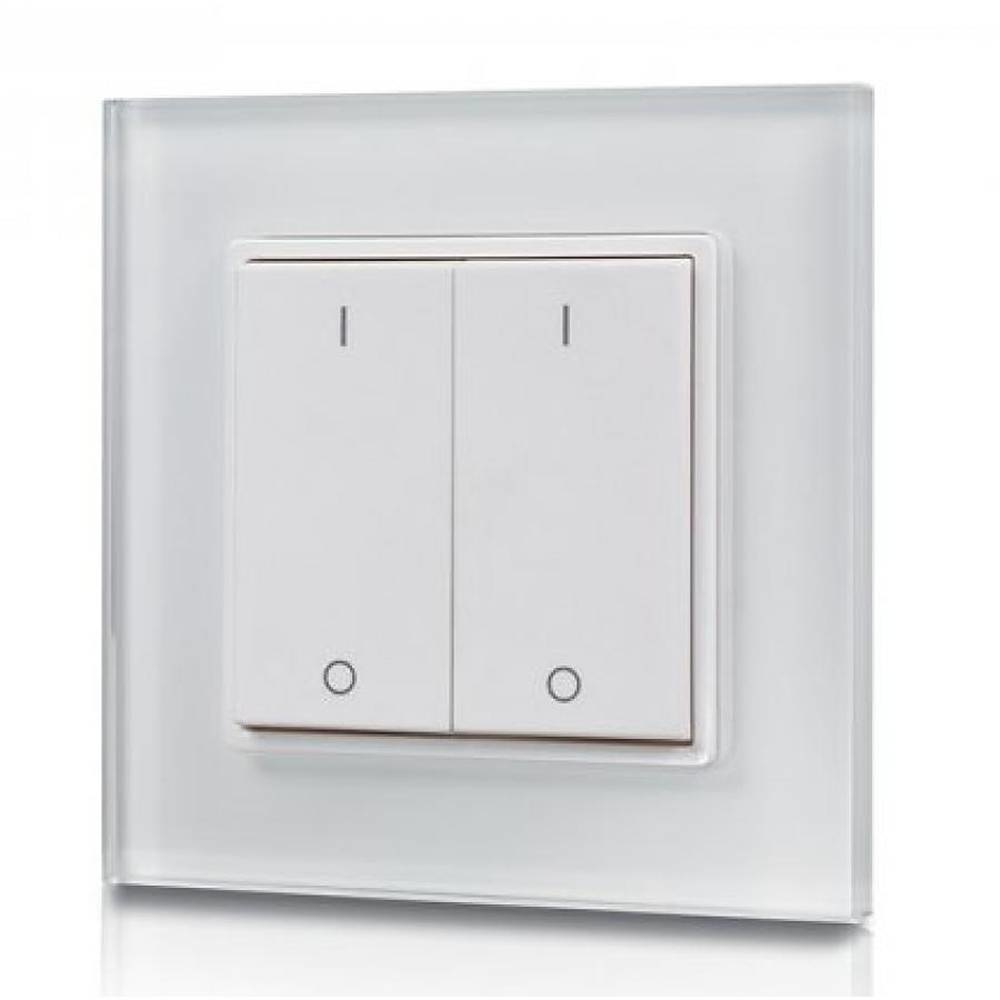 LED dimmer - Draadloos - Opbouw/Inbouw installatie - Dubbele dimmer 2-kanaals - incl. 2x 100W ontvanger