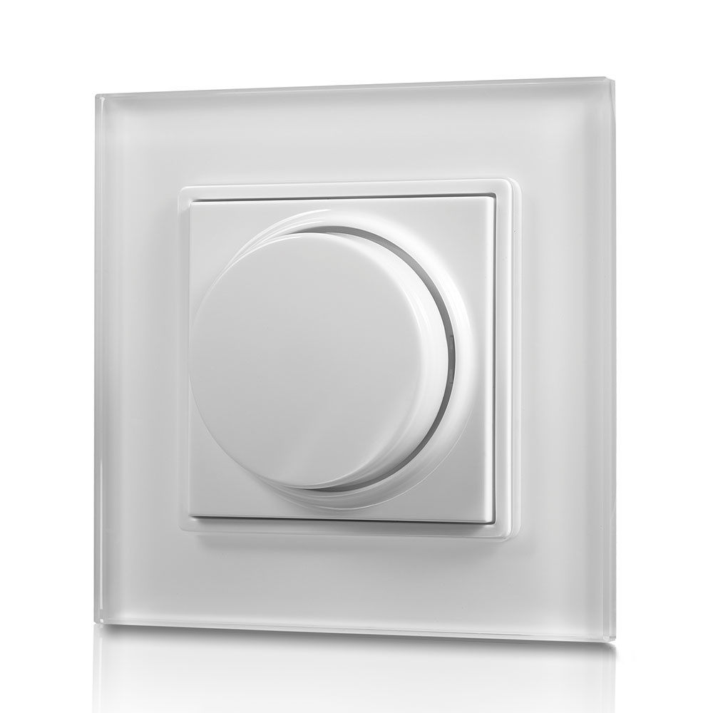 LED dimmer - Draadloos - Opbouw muurdimmer met draaiknop - incl. 100W ontvanger
