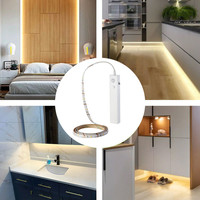 LED Strip 1 meter 2.4 Watt 2700K op batterij met bewegingssensor geschikt als trapverlichting