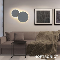 Casper XL LED Wandleuchte Grau - 3000K Warmweiß - 9 Watt - Rund - Wandleuchte für den Innen- und Außenbereich