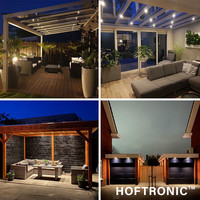 Complete veranda set 4x3W dimbare LED inbouwspots Sienna 2700K IP44 12 Volt